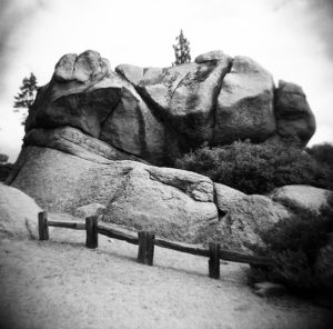 giant boulders against the sky